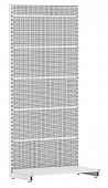 Торговый пристенный перфорированный стеллаж L=1250 мм H=2250 мм